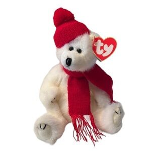 Ty Attic Treasures “Peppermint” Polar Bear Plush – Collection - “Love Me True”